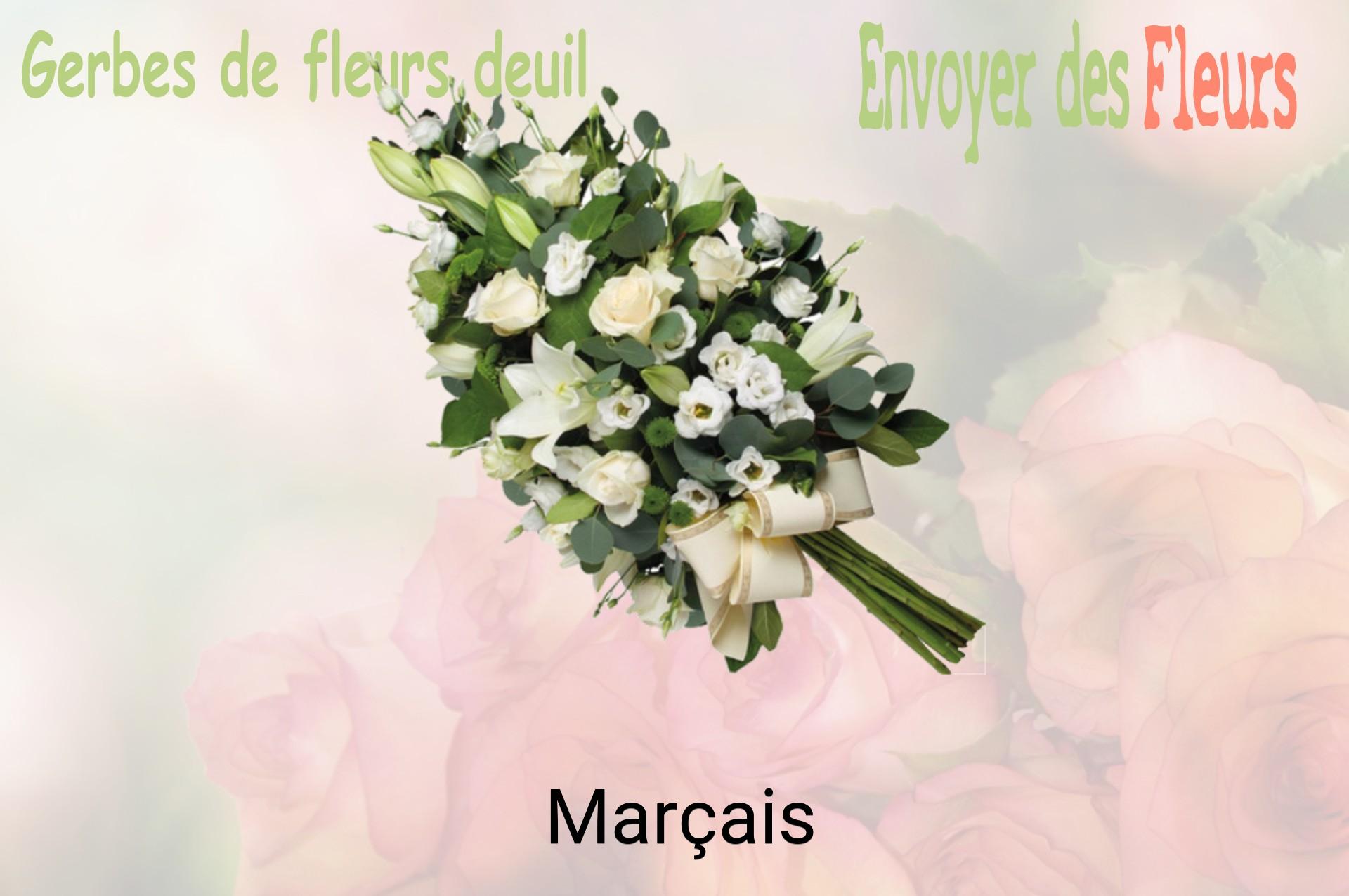 Gerbe de fleurs de deuil livrée à Marçais